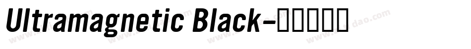 Ultramagnetic Black字体转换